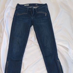 AG skinny zip jean size 26